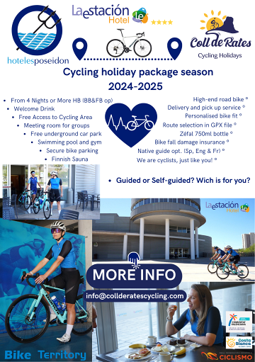 NEW Cycling package ‘La Estación Benidorm’ hotel