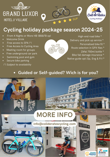 NEW Cycling holiday package season 2024-25 GRAND LUXOR HOTEL